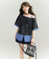 Layered Collar Contrast Top